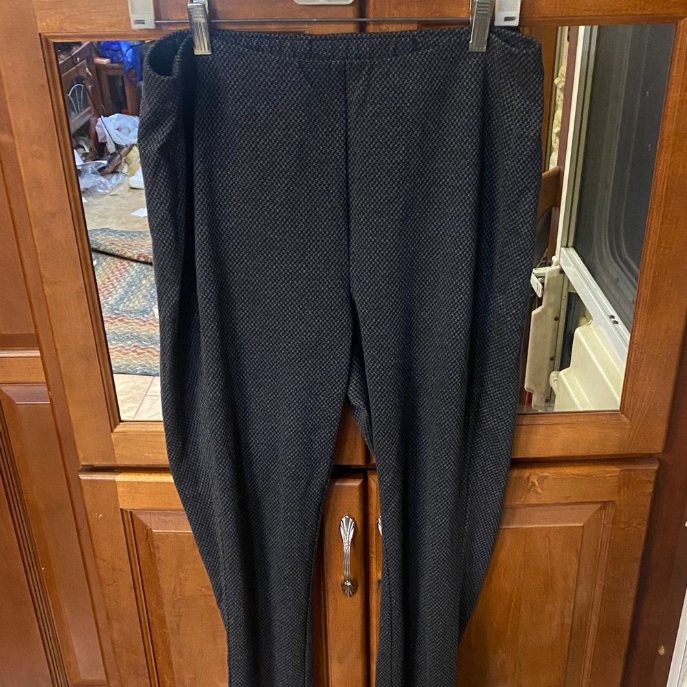J. Jill Women’s Large Houndstooth Ponte Leggings Career Academia Office Fall